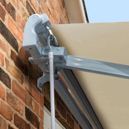 Primrose Awnings 2.5M X 2.0M Retractable Manual Standard Ivory Awning Outdoor Patio Canopy - thumbnail 4