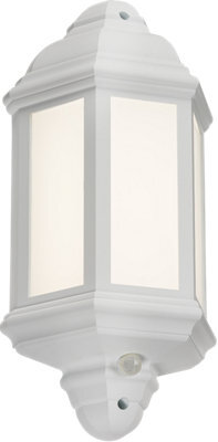 Luminosa Lighting Luminosa Led Half Wall Lantern With Photocell Sensor - White 230V Ip54 8W - image 1