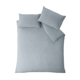 Catherine Lansfield So Soft Non-Iron Super King Duvet Cover Set With Pillowcases Slate Grey - thumbnail 4