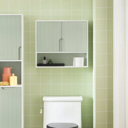 Sobuy Bathroom Wall Cabinet Medicine Storage With 2 Doors White Light Green,bzr140-Gr - thumbnail 7