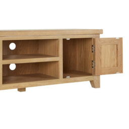 The Furniture Market Cheshire Whitewash Oak Large Tv Stand Unit Up To 60 Widescreen Size - thumbnail 6