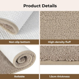 Marlow 50X80Cm Non-Slip Washable Kitchen Floor Runner Rug Mat - thumbnail 7