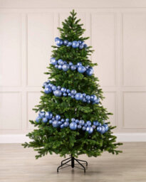 Werchristmas Ice Blue Christmas Bauble Garland 9 Ft Decoration - thumbnail 2