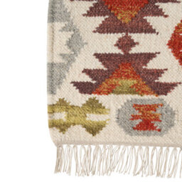 Beliani Rug Vosketap Multicolour 160 X 230 Cm Wool Kilim - thumbnail 5