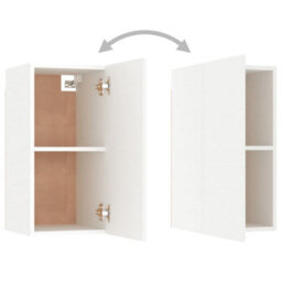 Berkfield Sturdy 8 Piece Tv Cabinet Set White Engineered Wood - thumbnail 7
