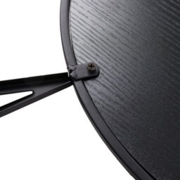 Living And Home 24-Inch Black Simple Non-Tick Mirror Wall Clock Diameter 60Cm - thumbnail 5