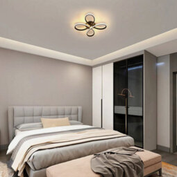40W Modern Led Ceiling Light Dimmab Flowerchandelier Living Room Remote Control - thumbnail 2