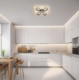 40W Modern Led Ceiling Light Dimmab Flowerchandelier Living Room Remote Control - thumbnail 3