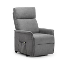 Oakham Helena Rise & Recline Chair In Charcoal Fabric - thumbnail 1