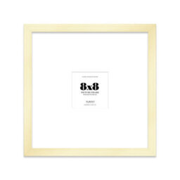 "8X8"" Gold Picture Frame - 8X8"" Square Frame With 4X4"" Mount For 8X8""/4X4"" Pictures Art Deco Style Room Decor, 1 Pack" - thumbnail 1