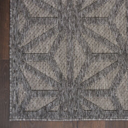 Outdoor Rug, Optical (3D) Diningroom Rug, Dark Grey Outdoor Rug, Stain-Resistant Kitchen Abstract Rug-122Cm X 183Cm - thumbnail 7