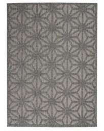 Outdoor Rug, Optical (3D) Diningroom Rug, Dark Grey Outdoor Rug, Stain-Resistant Kitchen Abstract Rug-122Cm X 183Cm - thumbnail 1