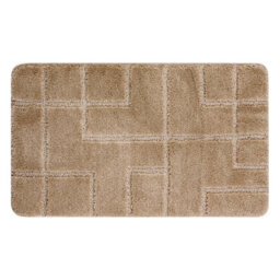 RugsX Bathroom Rug Supreme Lines, Non-Slip, Soft - Beige 50X80 Cm - thumbnail 4