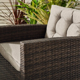 Furniturebox Marbella Rattan Garden Lounge Sets, 9 Seat Outdoor Lounge Set, Patio Garden Corner Sofa Lounge Dining Set, Brown - thumbnail 7