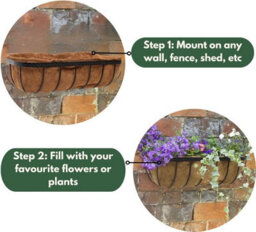 Marco Paul Garden Wall Mounted Flower Trough 30'' - thumbnail 6