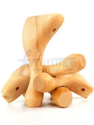 L&F Queen Anne Wooden Legs 150mm High Set Of 4 Natural Replacement Furniture Feet Chairs Sofas Footstools (Self Fixed) - thumbnail 3