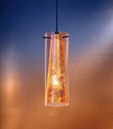 Elegant Black Pendant Ceiling Light With Gold Accents And Clear Glass Shade - thumbnail 3