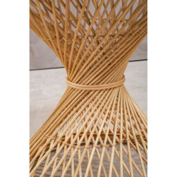 Orsina Twist Design Natural Twisted Table, Sustainable Rattan Coffee Table, Durable Small Table For Living Room - thumbnail 7