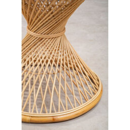 Orsina Twist Design Natural Twisted Table, Sustainable Rattan Coffee Table, Durable Small Table For Living Room - thumbnail 6