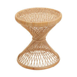 Orsina Twist Design Natural Twisted Table, Sustainable Rattan Coffee Table, Durable Small Table For Living Room - thumbnail 2