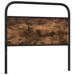 Berkfield Headboard Smoked Oak 120 Cm Steel And Engineered Wood - thumbnail 5