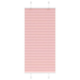 Berkfield Pleated Blind Pink 65X150 Cm Fabric Width 64.4 Cm Polyester - thumbnail 1