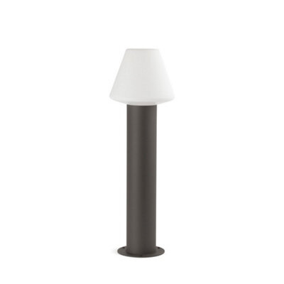 Luminosa Lighting Luminosa Mistu Bollards Outdoor Ground Light Grey, E27, Ip44