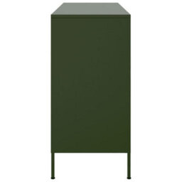 Berkfield Sideboard Olive Green 100.5X39X79 Cm Steel - thumbnail 7
