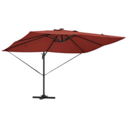 Berkfield Versatile Cantilever Roma Parasol With Leds Terracotta 352X251X265 Cm Aluminium - thumbnail 5