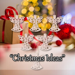 Christmas Tree Decoration Glitter Angel X 6 17. 5Cmx10Cmx1. 5Cm - thumbnail 5