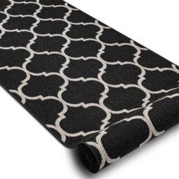 RugsX Runner Sizal Floorlux Design 20608 Moroccan Trellis Black / Silver 120  120X1050 Cm - thumbnail 2