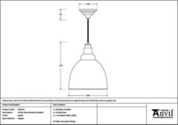 From the Anvil White Gloss Brindley Pendant In Heath - thumbnail 2