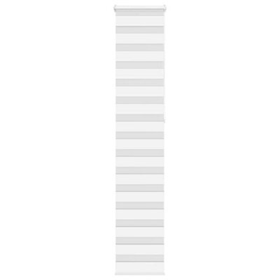 Berkfield Zebra Blind White 50X230 Cm Fabric Width 45.9 Cm Polyester - image 1