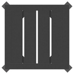 Berkfield Garden Table Anthracite 34X34X38 Cm Steel - thumbnail 5