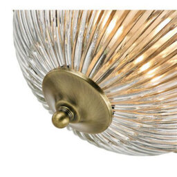Happy Homewares Traditional Antique Brass Ip44 Bathroom Ceiling Light Fitting - thumbnail 4