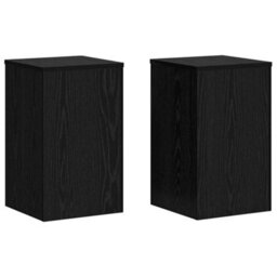 Walplus Plant Stand 2 Pcs Black Oak 30 X 30 X 50 Cm Engineered Wood - thumbnail 2