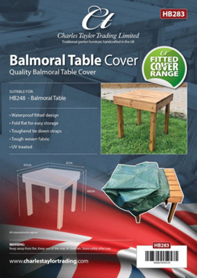 Charles Taylor Balmoral Side Coffee Table Outdoor Furniture Fitted Cover Green - image 1