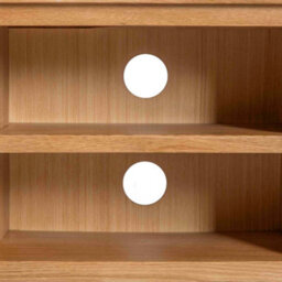 Surrey Oak 180Cm Extra Wide Tv Unit - Fully Assembled By Roseland Furniture - thumbnail 7