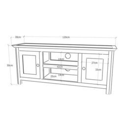 Cabinet Bits Trivento Light Wood 2 Door Tv Cabinet Brass Knob - thumbnail 8