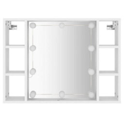 Walplus Mirror Cabinet With Led White 76X15X55 Cm - thumbnail 7