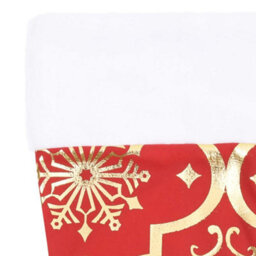 Walplus Luxury Christmas Tree Skirt With Sock Red 122 Cm Fabric - thumbnail 5