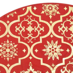 Walplus Luxury Christmas Tree Skirt With Sock Red 122 Cm Fabric - thumbnail 7