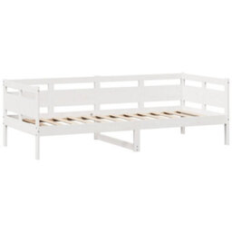 Berkfield Daybed With Drawers Without Mattress White 90X200 Cm Solid Wood - thumbnail 7