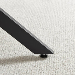 Furniturebox Uk Novara Round Black Wood And Metal 6 Seater Dining Table - thumbnail 5