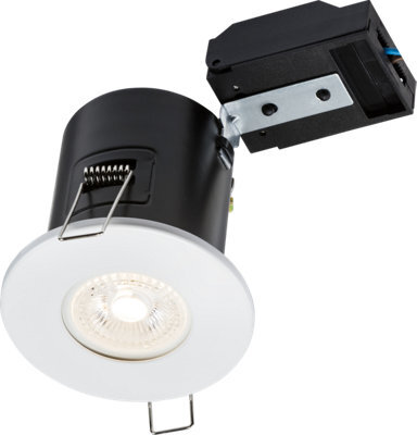 Luminosa Lighting Luminosa Fixed Gu10 Fire-Rated Downlight - White 230V Ip20 35W - image 1