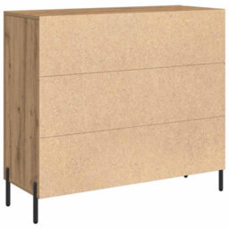 Berkfield Artisan Oak Sideboard - 90X34X80 Cm - Made Of Engineered Wood - thumbnail 5