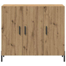 Berkfield Artisan Oak Sideboard - 90X34X80 Cm - Made Of Engineered Wood - thumbnail 6