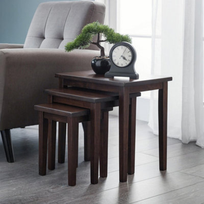 Julian Bowen Cleo Nest Of Tables - Mahogany Finish - image 1