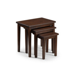 Julian Bowen Cleo Nest Of Tables - Mahogany Finish - thumbnail 2