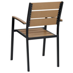 Beliani Garden Dining Set 6 Seater Vernio Brown/ Black - thumbnail 6